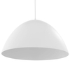 Wisząca lampa do przedpokoju Faro 6003 kopuła metalowa biała
