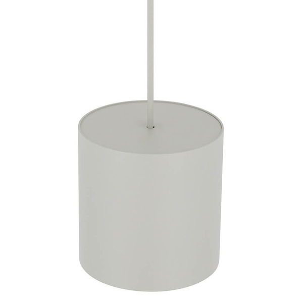 Zwieszana lampa salonowa tuba POINT 11513 jedwabisty szary