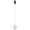 Lampa wisząca owalna Alani PND-34375-1-BK LED 6W 3000K szklana czarny złoty