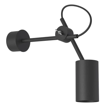 Ścienna lampa z regulacją EYE 6842 tuba metalowa do jadalni czarna