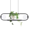 Lampa wisząca Finsestra K-4961 doniczka balls biała czarna