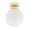 Okrągła lampa sufitowa Abano ABA-REF-1 (Z) szklana kula biała złota