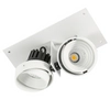 Spot LAMPA sufitowa PATRIZIO GL7118-2/2X12W 3000K WH+BL Italux podtynkowa OPRAWA LED 24W wpust REFLEKTORKI do zabudowy białe