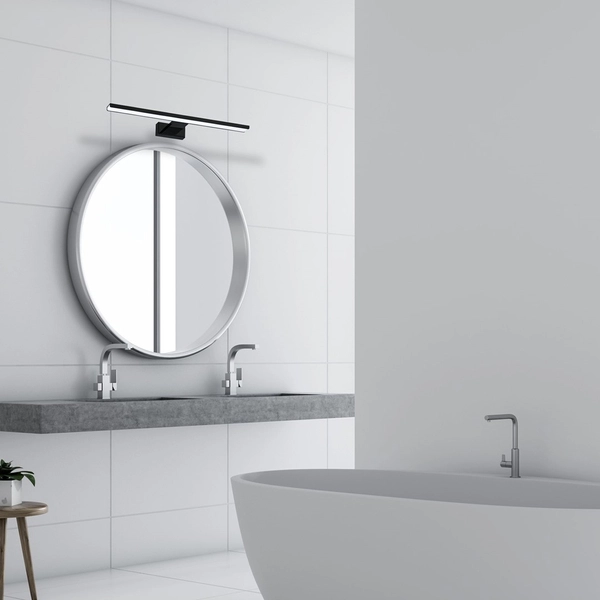 Kinkiet LAMPA ścienna SHINE ML4382 Milagro łazienkowa OPRAWA liniowa listwa LED 13,8W 4000K nad lustro IP44 czarna