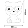 Dziecięca lampka stojąca MIŚ 308252 LED 2,5W 3000K bear animals niebieska