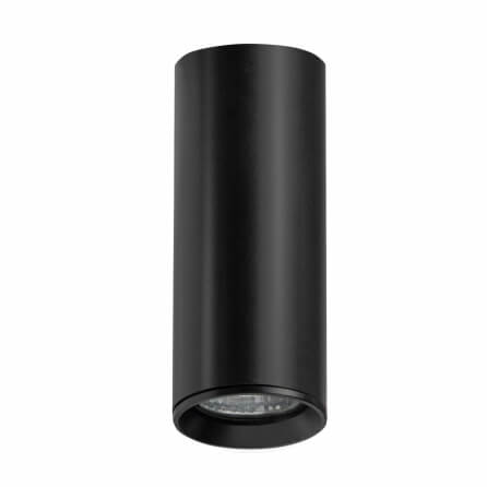 Sufitowa lampa tuba BARLO 70032102 Kaspa do łazienki IP44 metalowa czarna