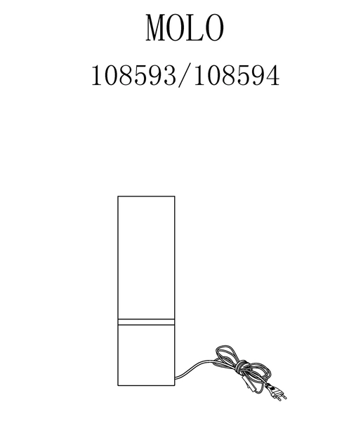 Biurkowa lampka Molo 108594 Markslojd tuba szklana betonowa biała