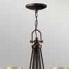 Metalowa lampa wisząca Mayflower HK-MAYFLOWER9 Hinkley brązowy