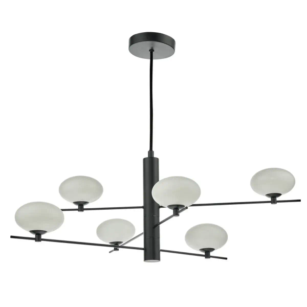 Molekułowa lampa wisząca Jasper JAS0622 kule białe czarne