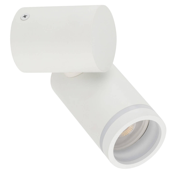 Lampa naścienna do jadalni Jet 5393 loftowa tuba metalowa biała