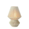 Nocna lampa do sypialni Razzo 108821 metalowa bawełniana nitkowa beżowa