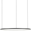 Lampa wisząca ringi czarne LED 99W 3000K pierścienie do salonu potrójna SLD/000011/3000/B/L