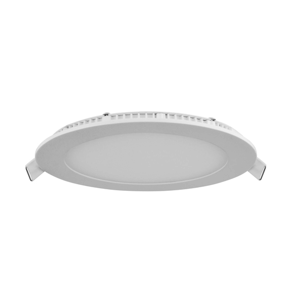 Wpust LAMPA sufitowa MARS 303486 Polux podtynkowa OPRAWA metalowa LED 12W 3000K okrągła do zabudowy biała