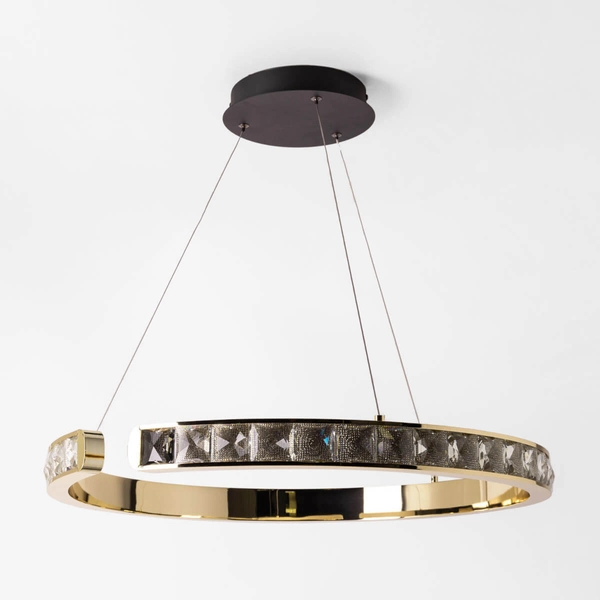 Lampa zwisowa Muriel MD4996-1-3GBD Zumaline LED 3000K 60W glamour złota