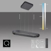 Lampa wisząca opuszczana góra-dół Q-STRETTO czarna 2688-18 2x76W 2200-5000K CCT