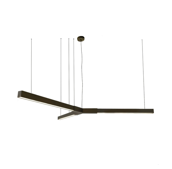 Nowoczesna lampa sufitowa Trikal 5222 LED 42W 3000K do jadalni patyna