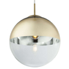 LAMPA wisząca VARUS 15857 Globo OPRAWA kula ball szklana złota przezroczysta