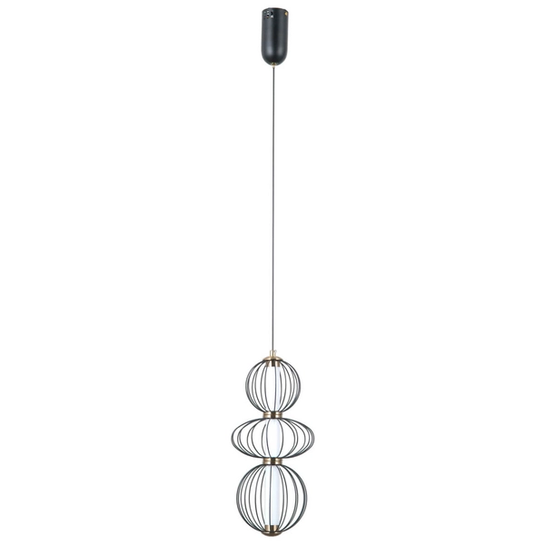 Druciana lampa wisząca Rabel PND-344221-3V-BK LED 30W 3000K czarny