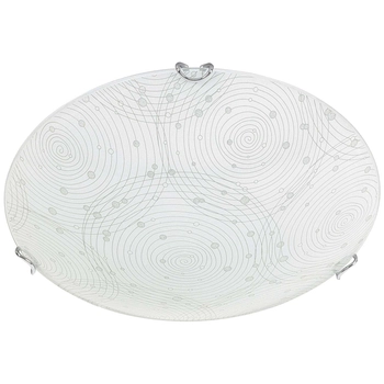 Plafon LAMPA sufitowa ANDRA 3234 Rabalux szklana OPRAWA okrągła LED 12W 4000K we wzorki chrom białe