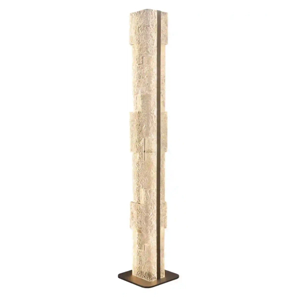 Podłogowa lampa EVEREST brązowa F0063 1xLED 115W 3000K do salonu