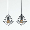 Wisząca LAMPA druciana Marko K-4018 Kaja industrialna OPRAWA metalowa klatka zwis czarny