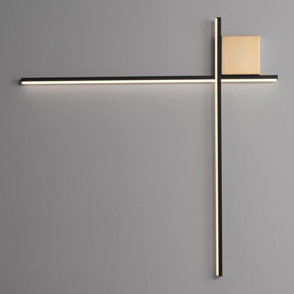 Lampa naścienna CHOTA LE44308 LED 20W 3000K do sypialni czarna złota