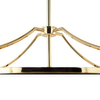LAMPA okrągła Stesso Gold Nero M Orlicki Design wisząca OPRAWA w stylu klasycznym abażurowa czarna złota