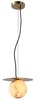 Lampa wisząca HALO MSE010100142 kula ball biała złota