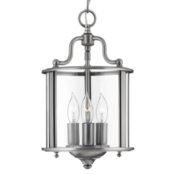 Zwisająca lampa na łańcuchu Gentry HK-GENTRY-P-S-PW Hinkley srebrna