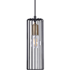 Lampa wisząca Gabia K-4936 druciak nad wyspę czarny złoty