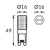 Żarówka sztyft Bob 03677 Ideus G9 4W 4000K 412lm biała