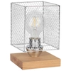 Stołowa lampa industrialna Norman Wood 9175974 Spotlight druciana dąb