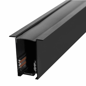 Magnetyczny szynoprzewód 1108 Domeno podłużny belka metalowy czarny