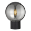 Kulista lampka stołowa Arcturus T0454-01A-P7FZ Zumaline przydymiony czarny