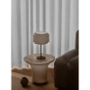 Stołowa lampka beżowa TAKAI 2620015018 1xE27 z abażurem tkaninowa