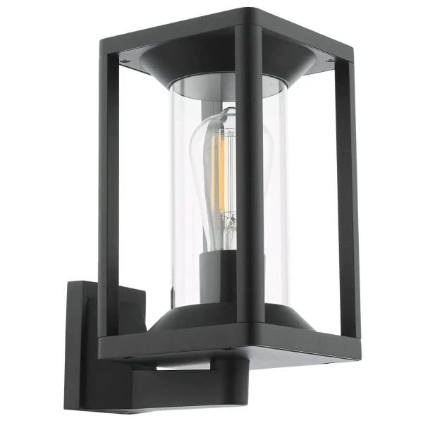 Elewacyjna lampa naścienna Mackenzie MAC1622 latarenka IP65 czarny