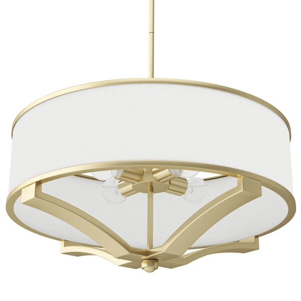 Lampa wisząca do sypialni Gerdo zwis nad łóżko biały złoty