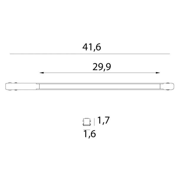 Sufitowa lampa magnetyczna M0050N LED 9,7W 3000K belka czarna