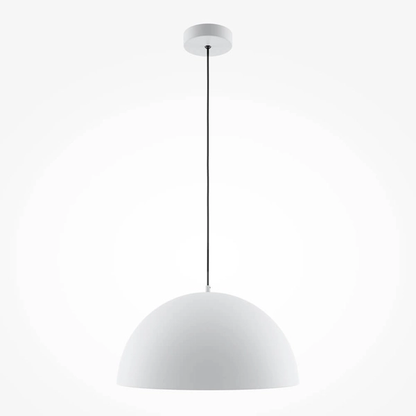 Zwisająca lampa sypialniana Basic colors MOD168PL-01W Maytoni kopuła biały