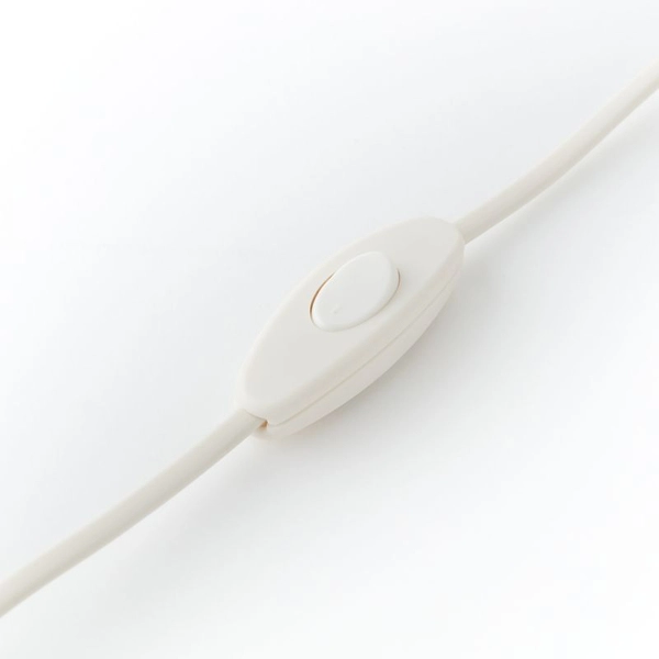 Kulista lampka nocna Primo 61047/05 z abażurem biała