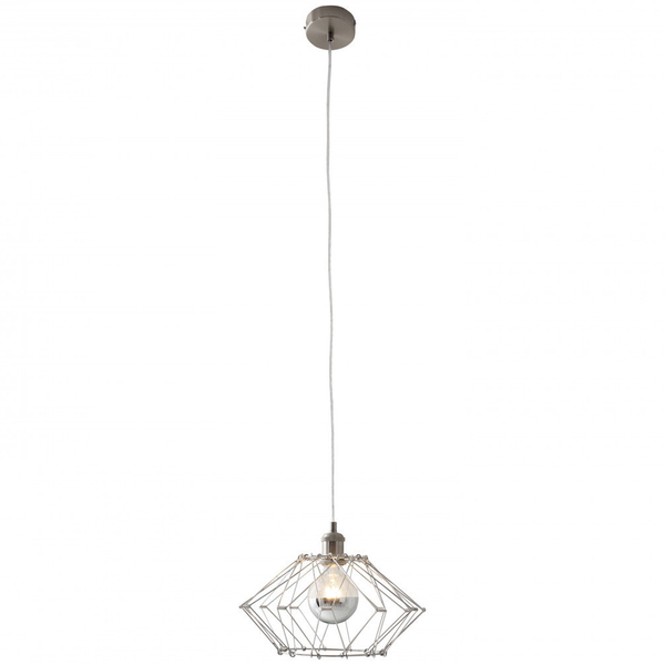 Regulowana LAMPA wisząca 6115359 Nave druciana OPRAWA metalowy ZWIS klatka chrom