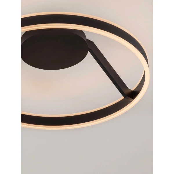 Okrągła lampa na sufit SOLVIRA LE45495 LED 40W 2700-4000K czarny