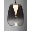 Szklana lampa wisząca JAREVIA LE45121 LED 3W 3000K do jadalni szara