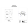 Podtynkowa lampa Round DL058-12W3K-TRS-BS LED 12W 3000K kuchenna mosiądz