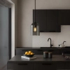 Szklana zwisająca lampa Elaris LP-8103/1P SM przydymiona czarny