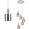 Nowoczesna LAMPA wisząca DONATI 5251 Rabalux szklany zwis kaskada chrom