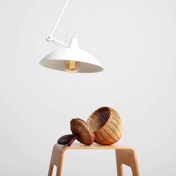 Regulowany wysięgnik MELOS 808PL_G Aldex sufitowy metalowy biały