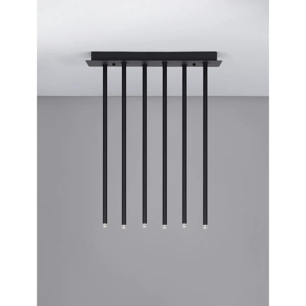Lampa sufitowa metalowa NOVENCIO LE45465 LED 17W 3000K czarna
