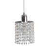 LAMPA wisząca KET538 metalowa OPRAWA glamour ZWIS na listwie chrom srebrny