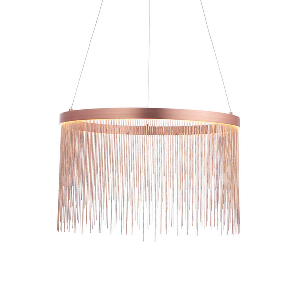 Wisząca lampa nad stół Zelma 92178 outlet LED 20W 2800K do salonu miedziana